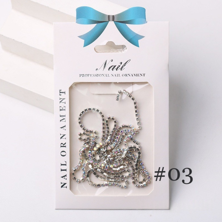 Ultra-Fine Crystal Nail Chain