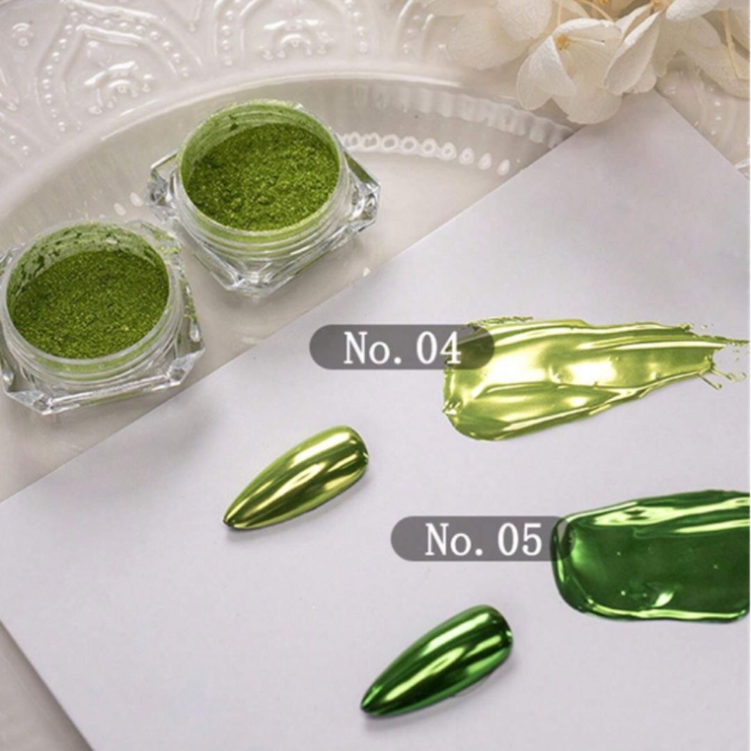 Chrome Nail Powder, Mirror Finish, 0.5 g