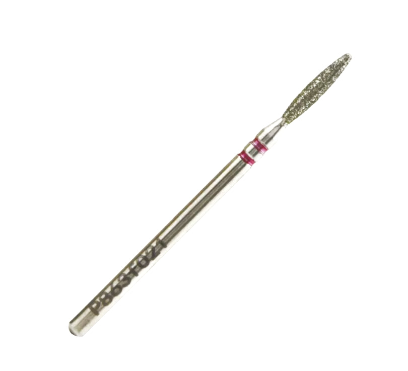 Nisima Diamond Nail Drill Bit Blunt Flame, 2.1 mm, Fine
