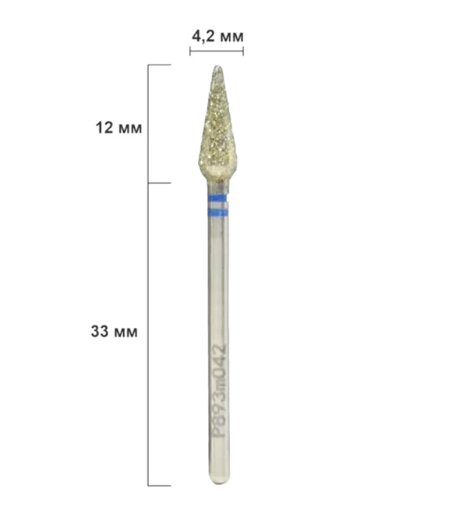 Nisima Diamond Nail Drill Bit Carrot, 4.2 mm, Medium