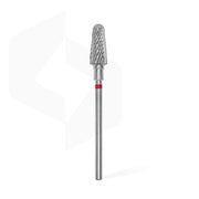STALEKS PRO EXPERT red frustum carbide nail drill bit, 6 × 14 mm