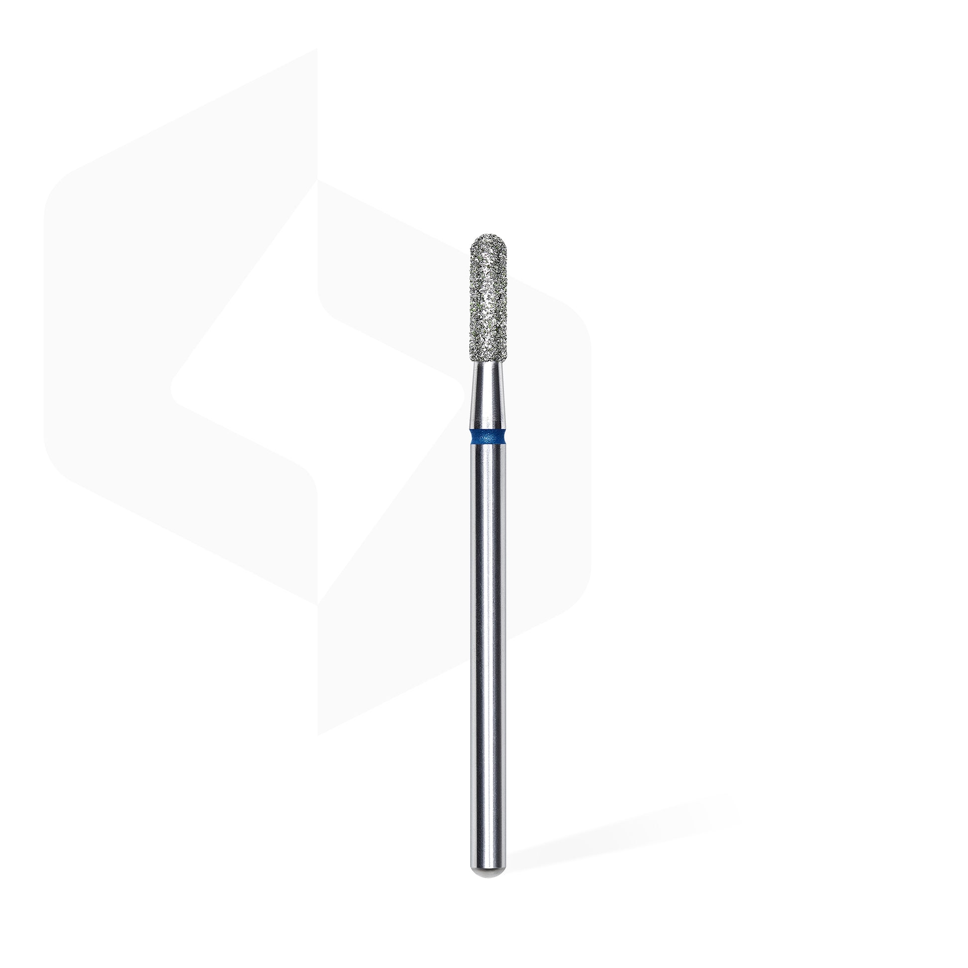 STALEKS PRO EXPERT blue rounded cylinder diamond nail drill bit, 2.3 × 8 mm