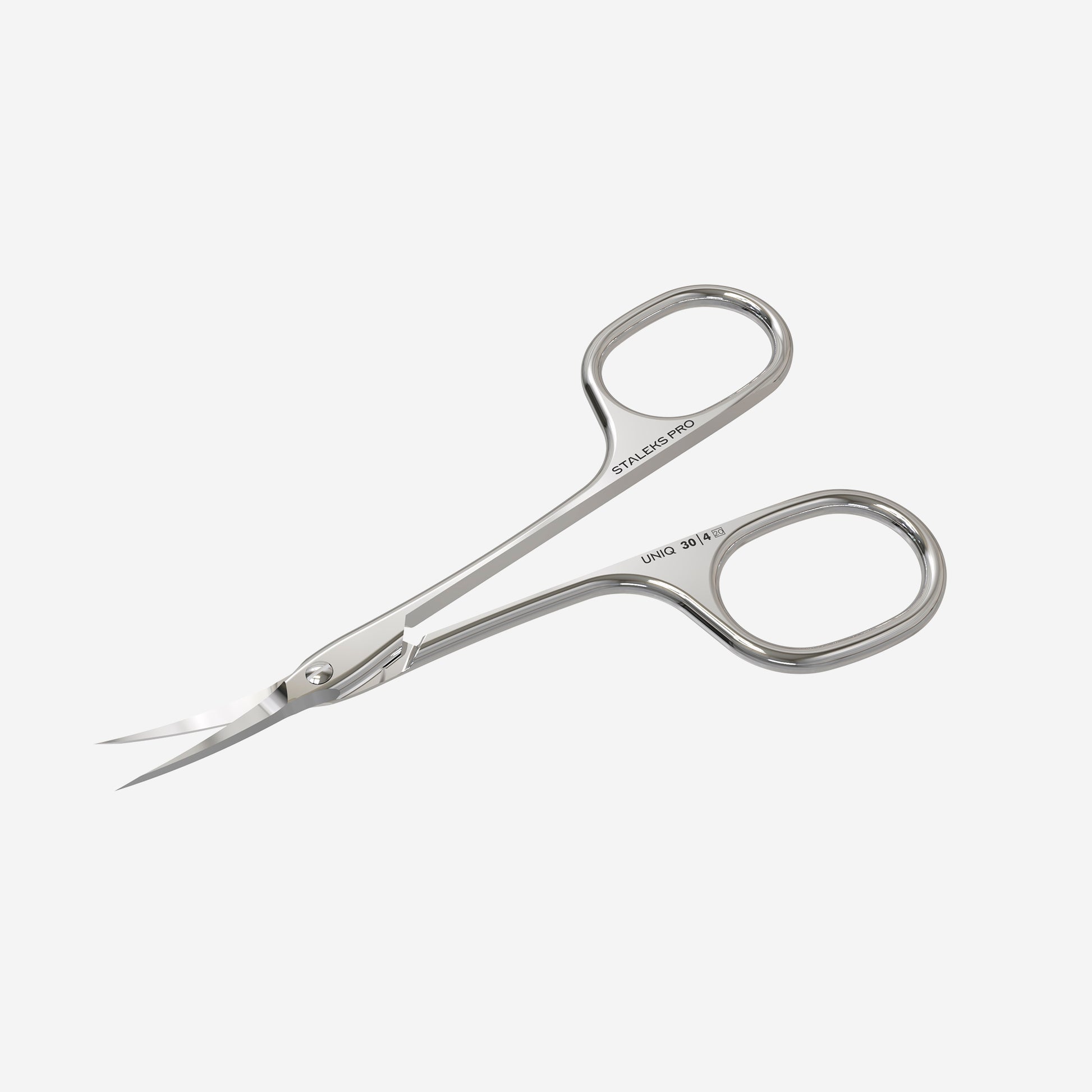 STALEKS PRO UNIQ 30 TYPE 4 asymmetric professional cuticle scissors with curved blades