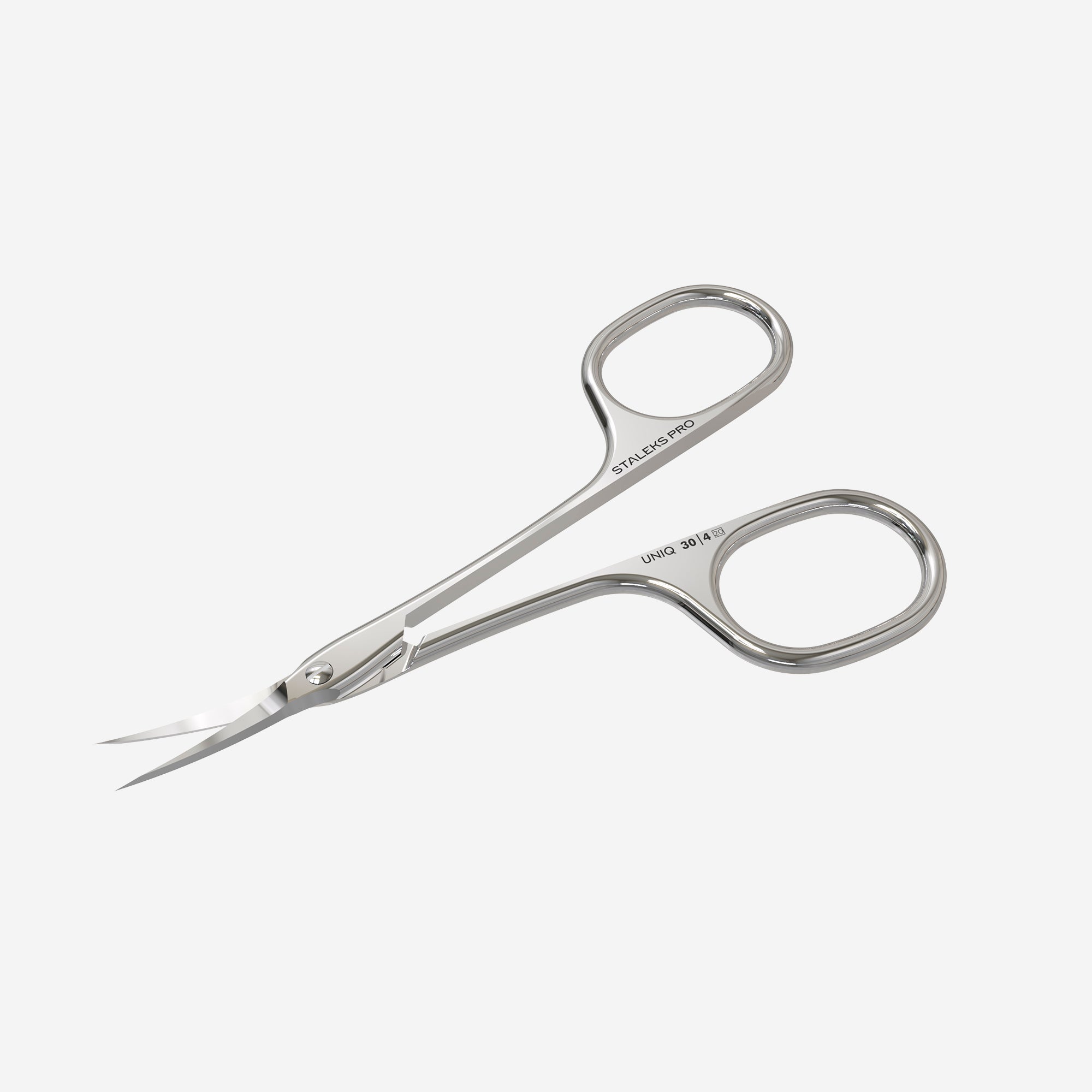 STALEKS PRO UNIQ 30 TYPE 4 asymmetric professional cuticle scissors with curved blades