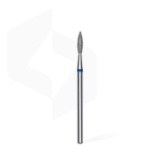 STALEKS PRO EXPERT pointed flame blue diamond nail drill bit 2.1 × 8 mm