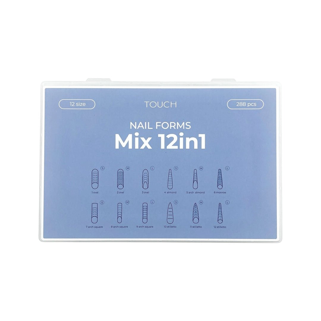 TOUCH Mix 12-in-1 Forms, 288 pcs - NailGlow Supplies