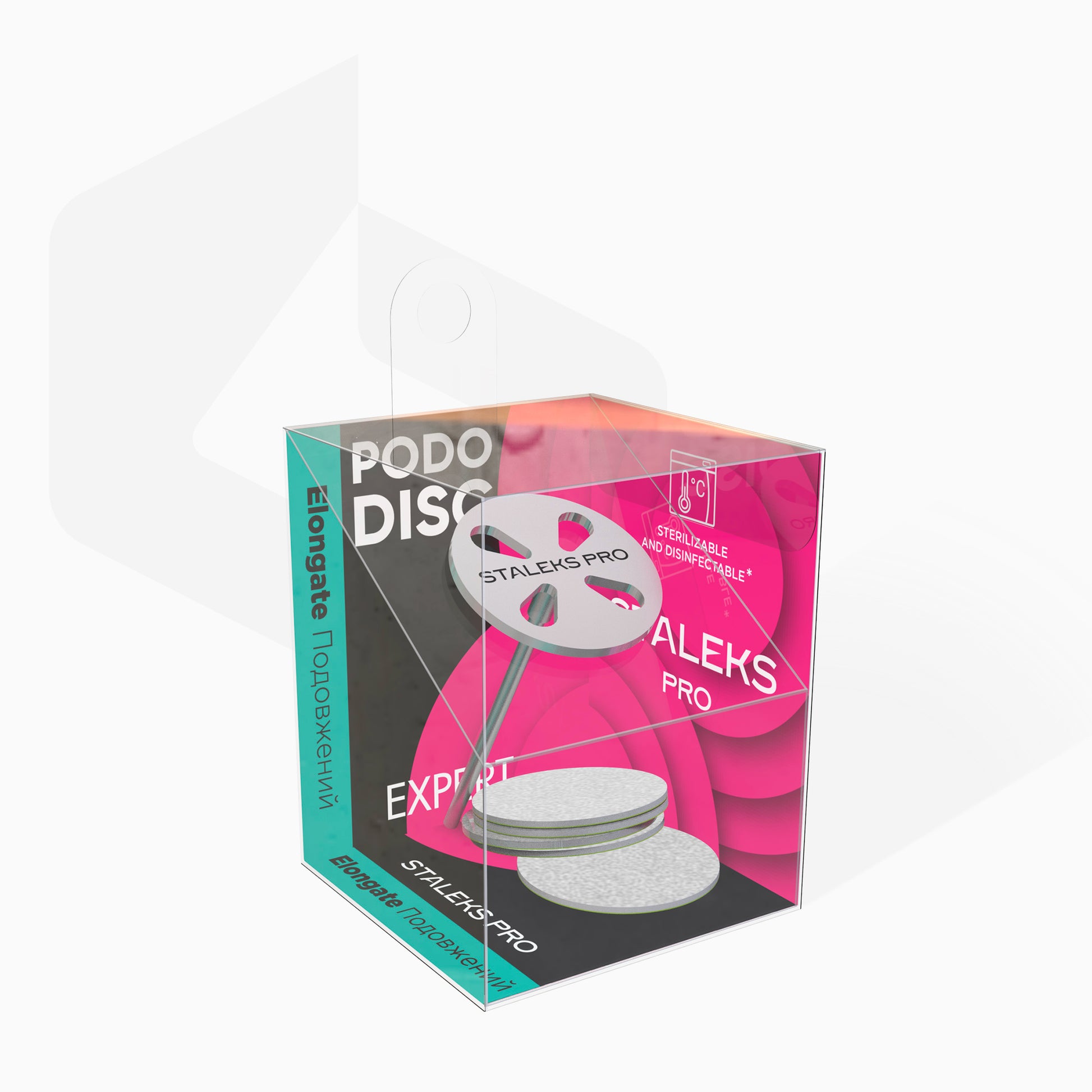 STALEKS PRO EXPERT PODODISC M 20 mm pedicure disc set with 180 grit refill files