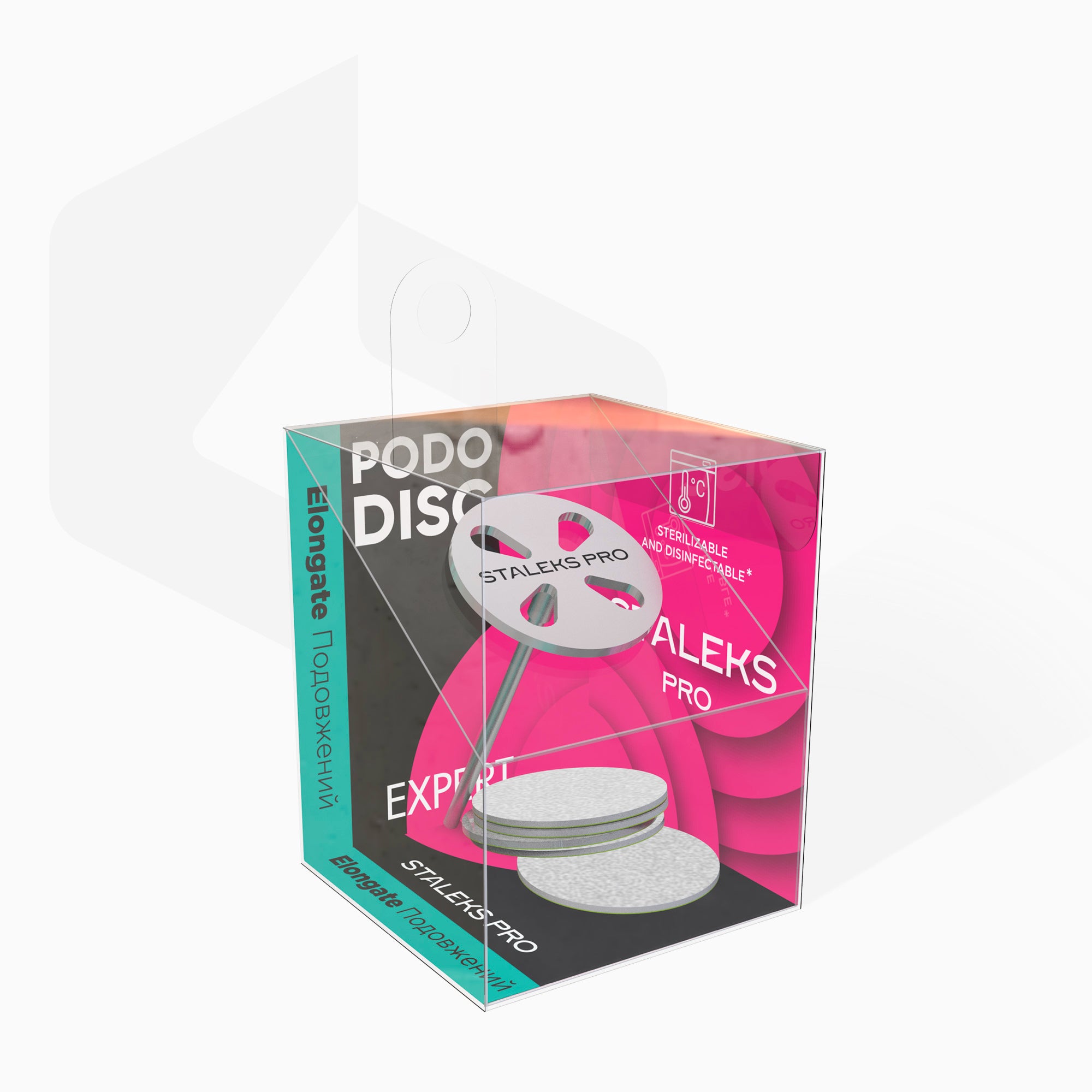 STALEKS PRO EXPERT PODODISC M 20 mm pedicure disc set with 180 grit refill files