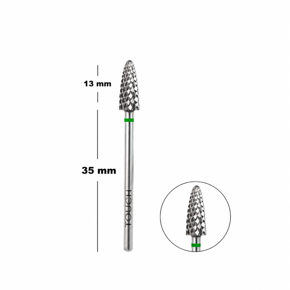 Touch Carbide Nail Drill Bit - Corn, Coarse