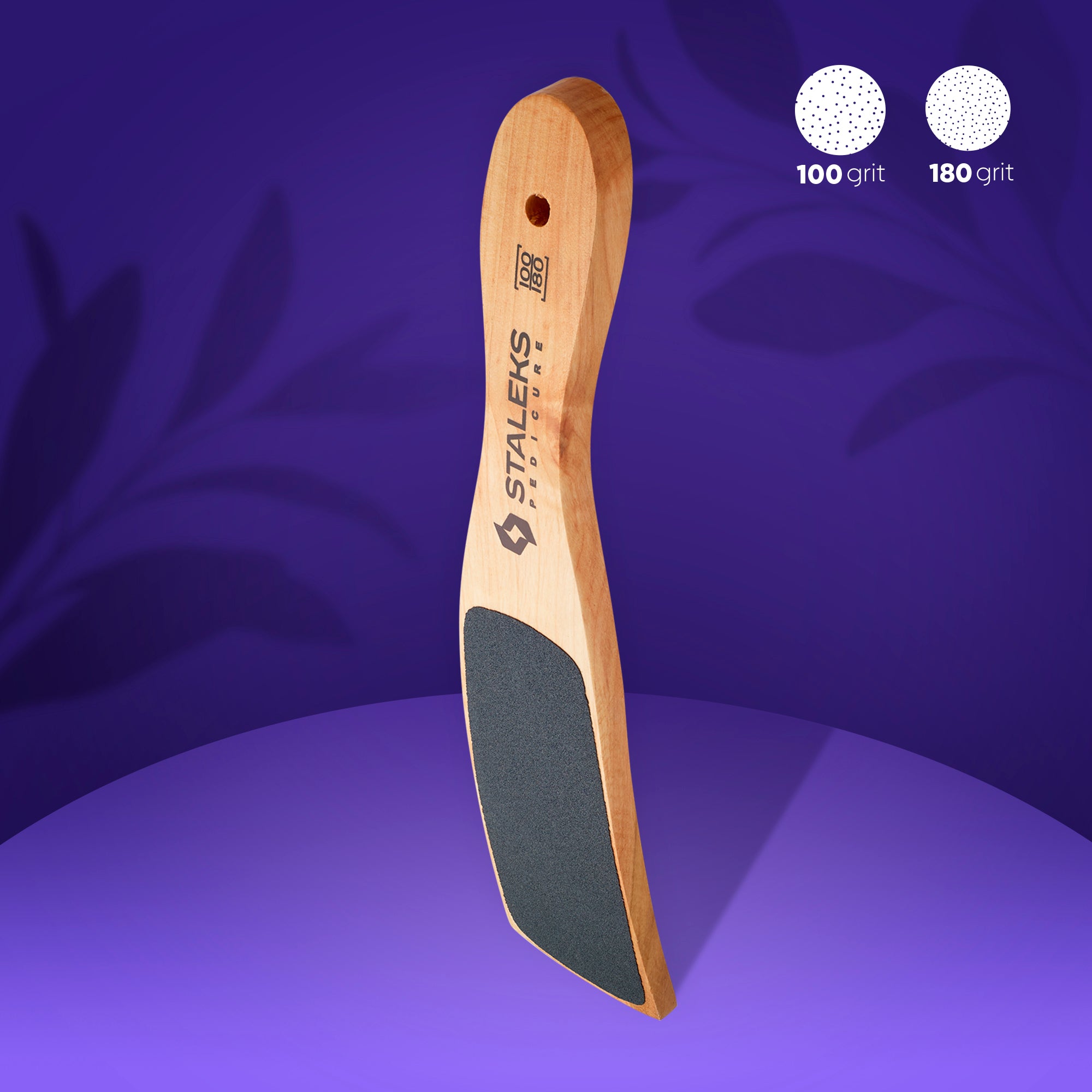STALEKS BEAUTY & CARE 10 TYPE 2 double-sided wooden foot file 100/180 grit - 2