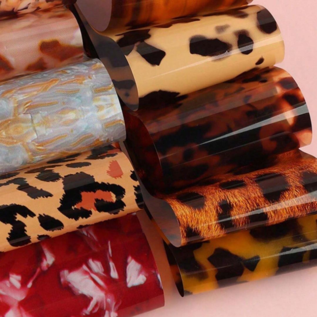 Wild Animal Print Transfer Nail Foil Set