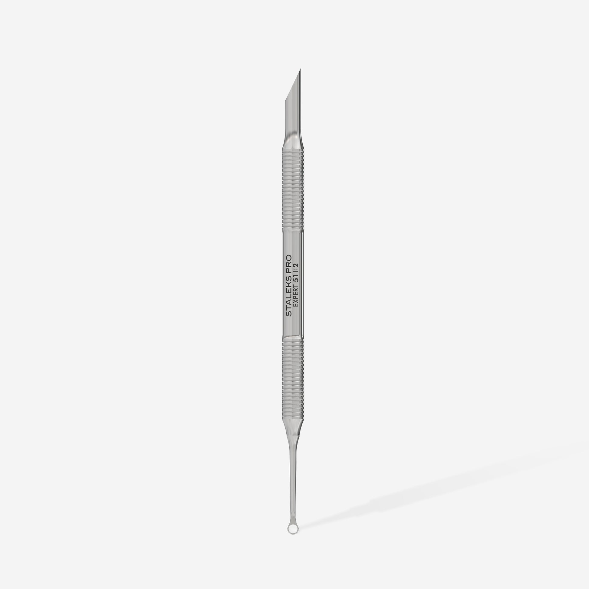 STALEKS PRO EXPERT 51 TYPE 2 stainless steel manicure pusher with bevelled and loop ends