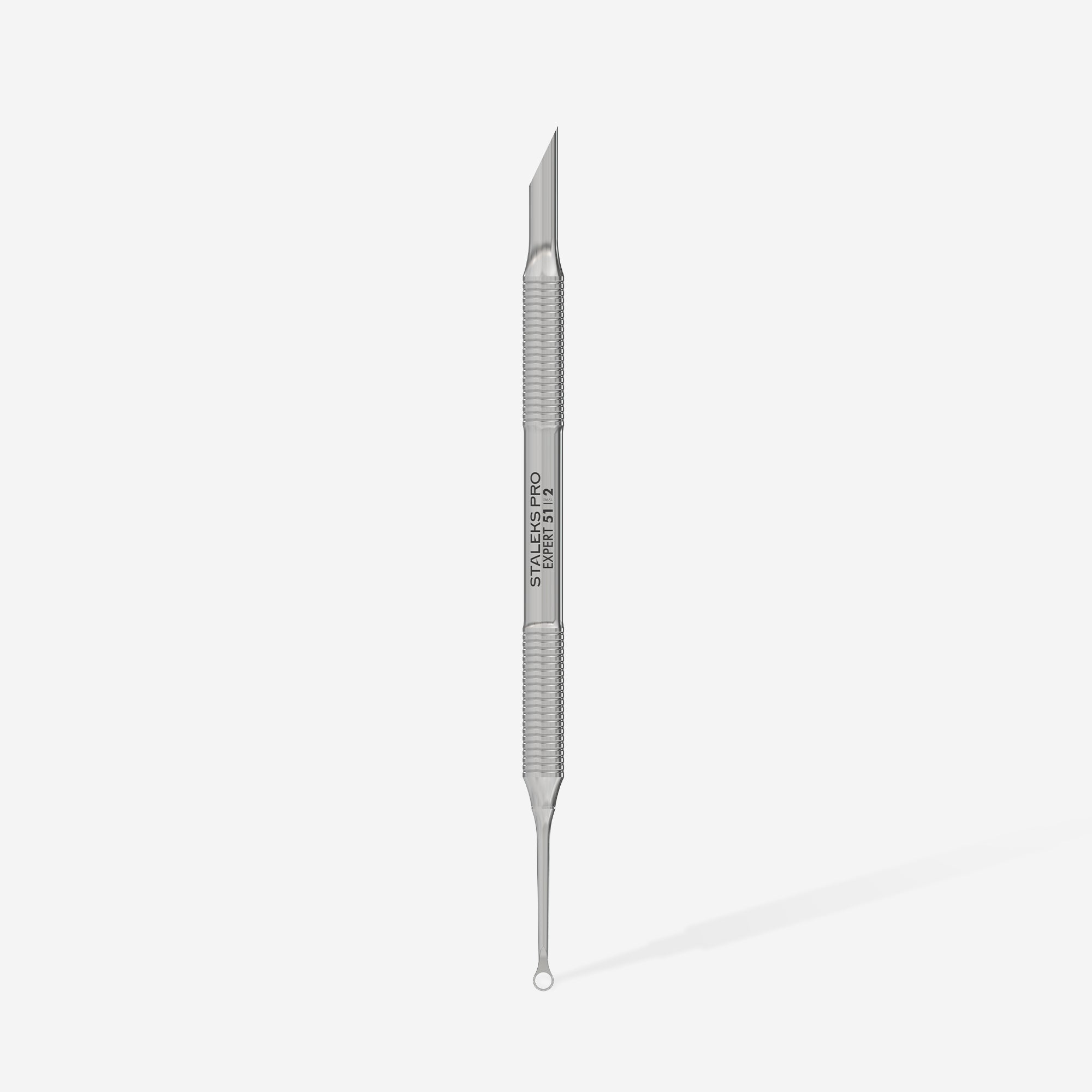 STALEKS PRO EXPERT 51 TYPE 2 stainless steel manicure pusher with bevelled and loop ends
