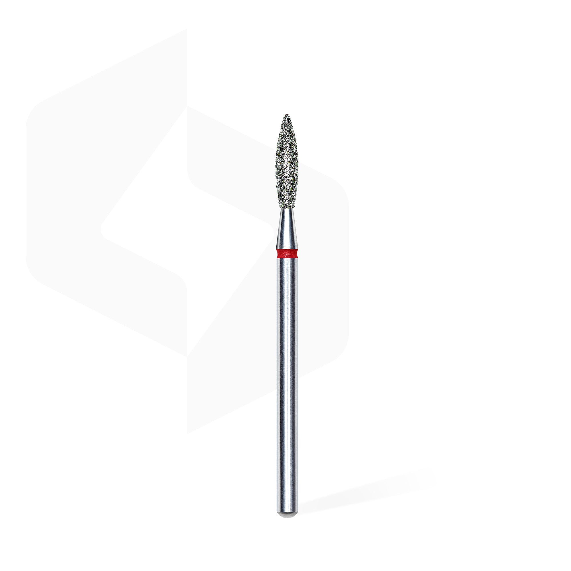STALEKS PRO EXPERT red flame diamond nail drill bit, 2.3 × 10 mm