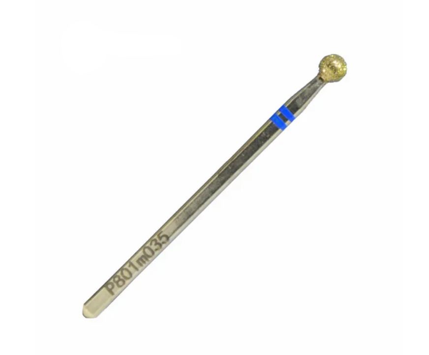 Nisima Diamond Nail Drill Bit Ball, 3.5 mm, Medium