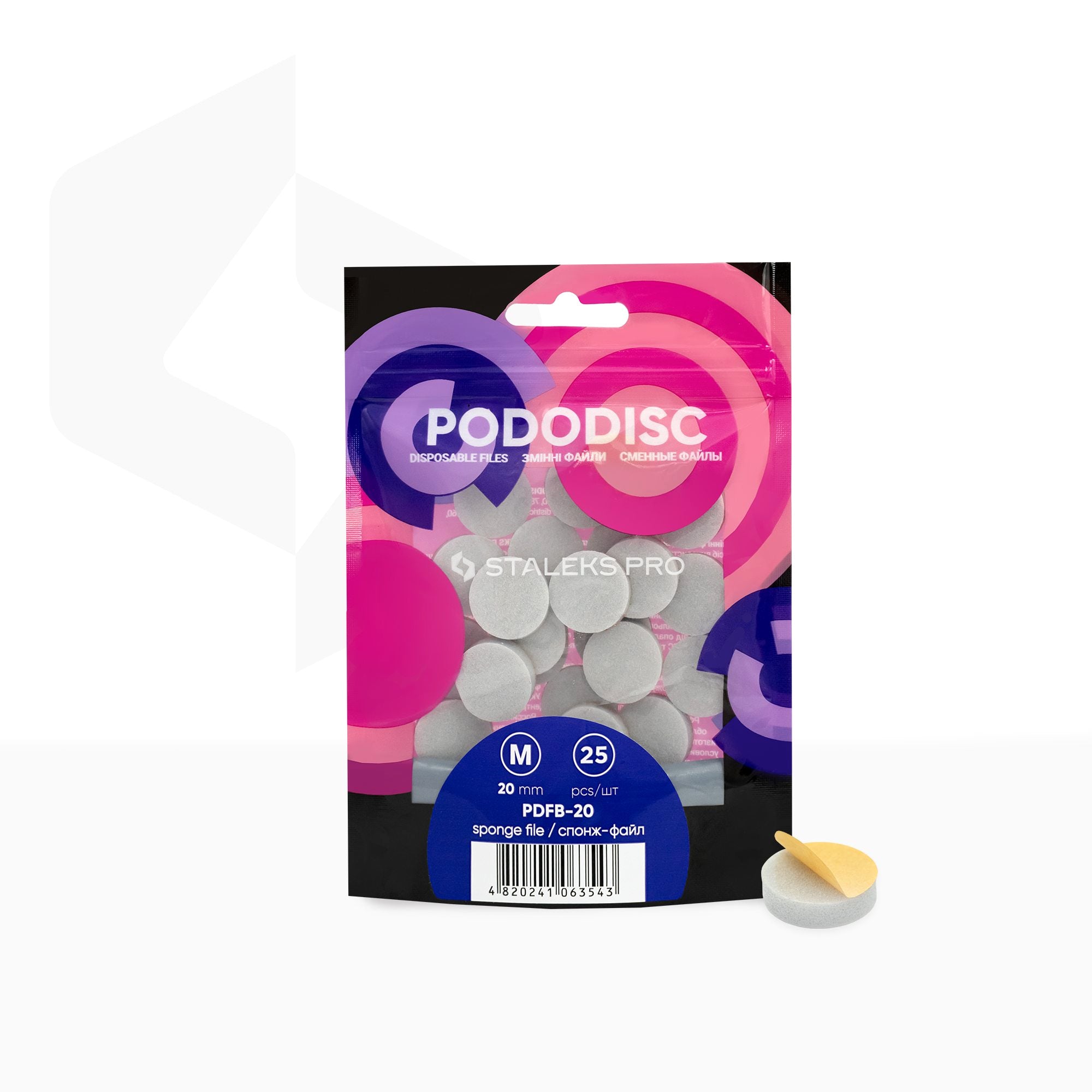 STALEKS PODODISC L disposable file-sponges 320 grit 25 pcs 