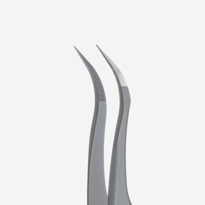 STALEKS PRO EXPERT 45 TYPE 1 curved lash tweezers with nano-notched fibre tips