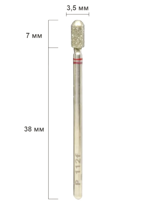 Nisima Diamond Nail Drill Bit Microphone, 3.5 mm, Fine