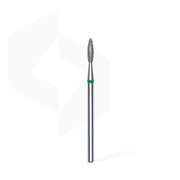 STALEKS PRO EXPERT green flame diamond nail drill bit, 2.1 × 8 mm