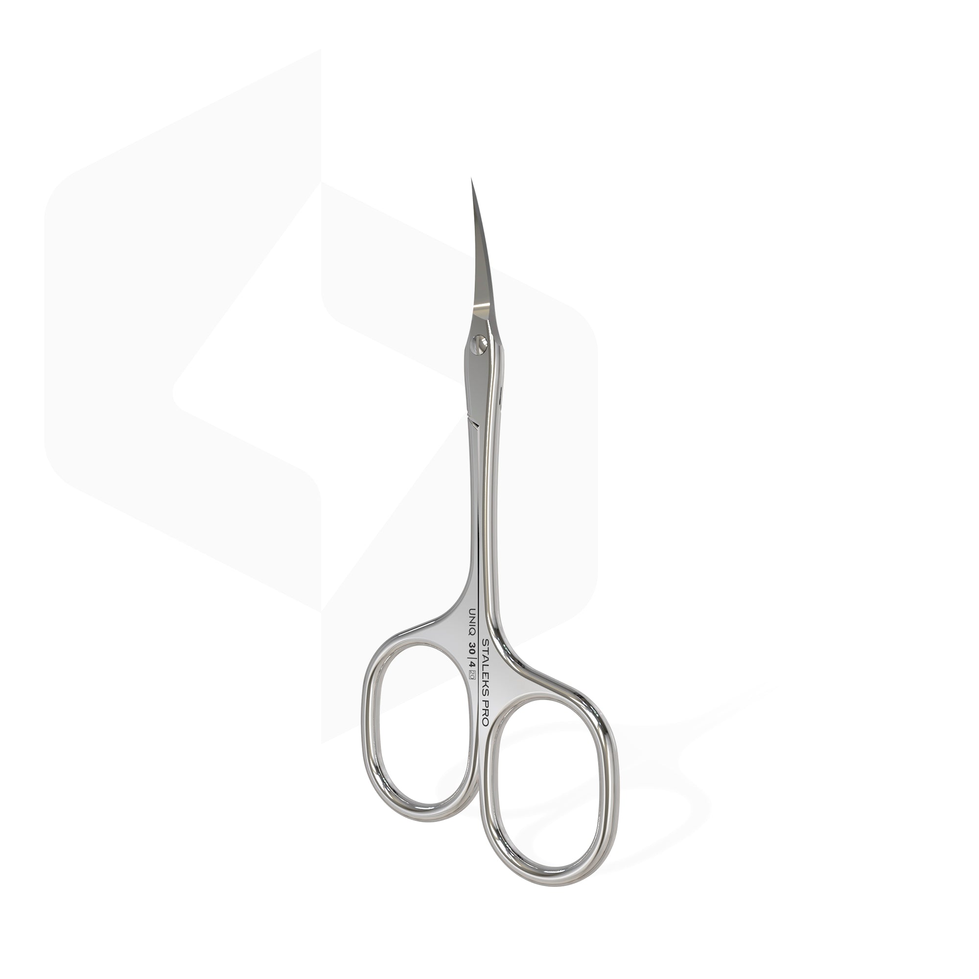STALEKS PRO UNIQ 30 TYPE 4 asymmetric professional cuticle scissors with curved blades