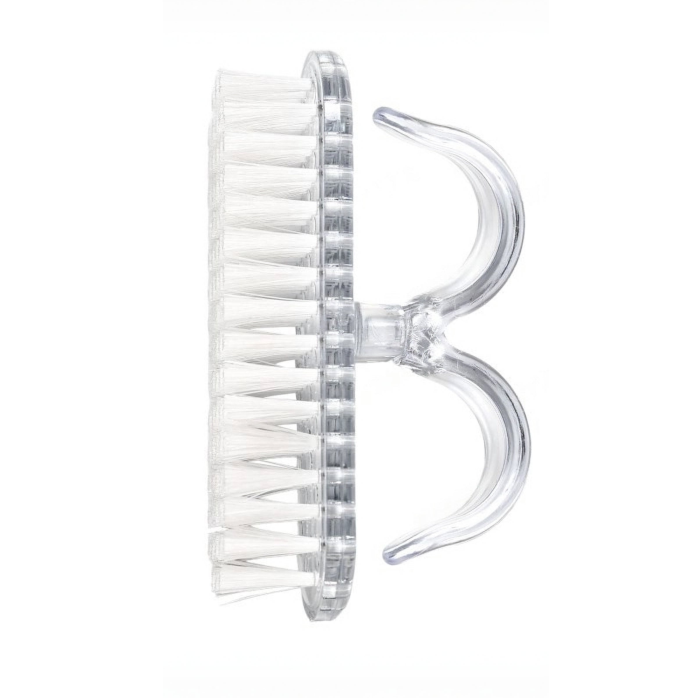 Clear Ergonomic Nail Cleaning Brush with Cover
