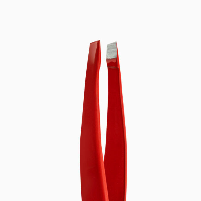 STALEKS PRO EXPERT 11 TYPE 4r red professional eyebrow tweezers with narrow bevelled edges 