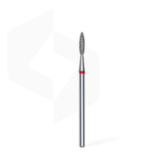 STALEKS PRO EXPERT red flame diamond nail drill bit, 2.1 × 8 mm