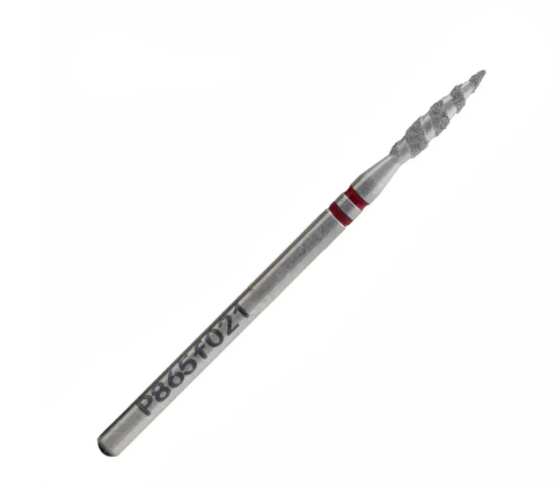 Nisima Diamond Nail Drill Bit Tornado Flame, 2.1 mm, Fine