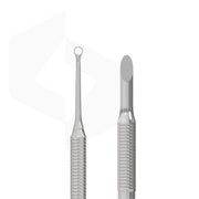 STALEKS PRO EXPERT 51 TYPE 2 stainless steel manicure pusher with bevelled and loop ends