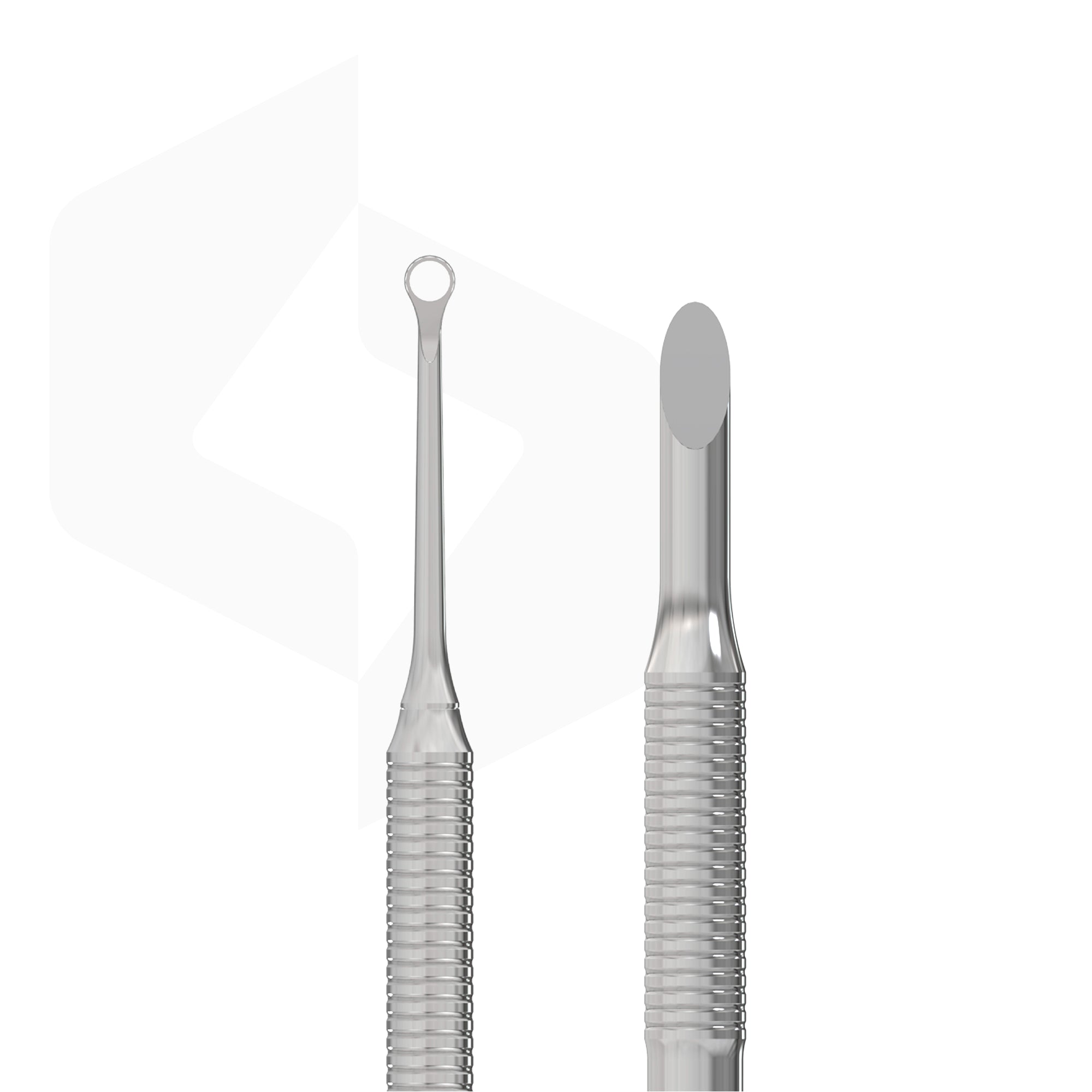 STALEKS PRO EXPERT 51 TYPE 2 stainless steel manicure pusher with bevelled and loop ends