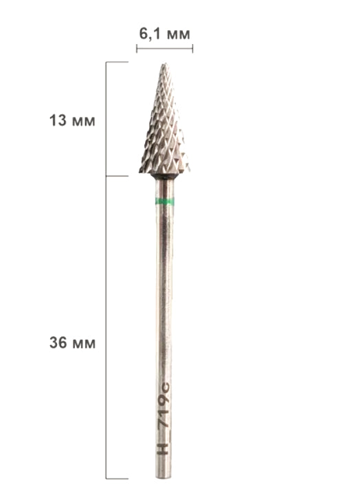 Nisima Carbide Nail Drill Bit Fir Tree, 6.1 mm, Coarse