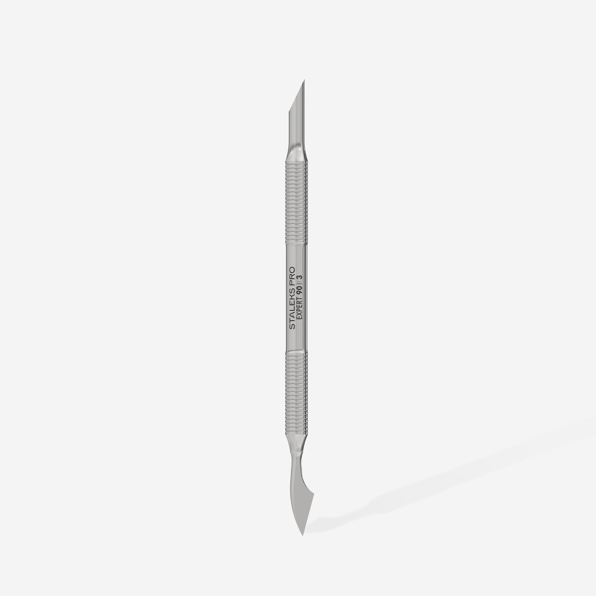 STALEKS PRO EXPERT 90 TYPE 3 stainless steel manicure pusher with bevelled pusher and cleaner ends