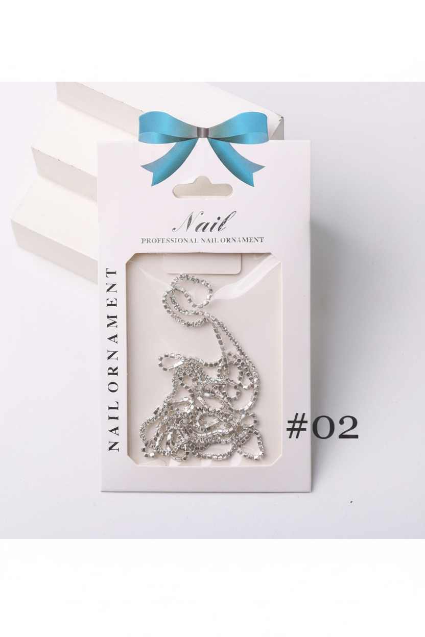 Ultra-Fine Crystal Nail Chain