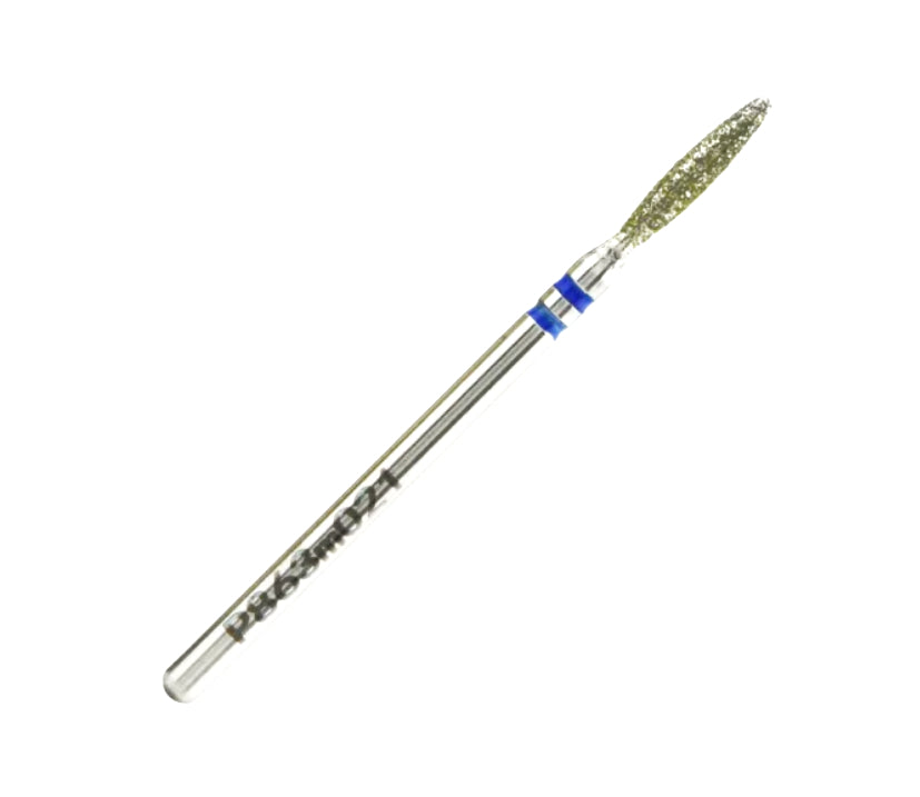 Nisima Diamond Nail Drill Bit Blunt Flame, 2.1 mm, Medium