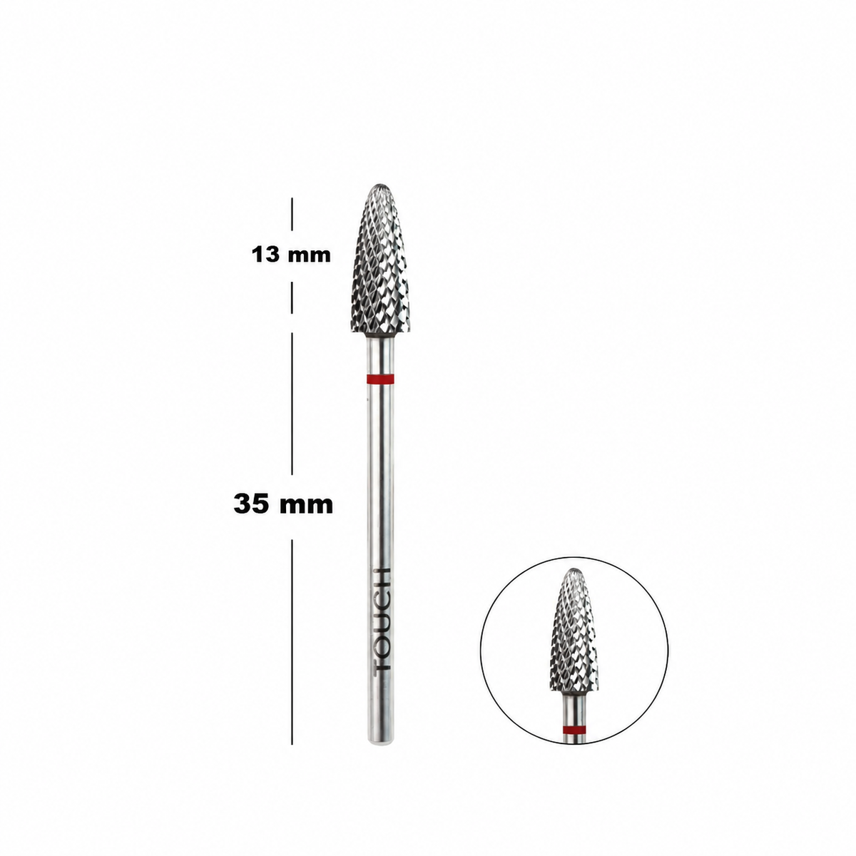 TOUCH Carbide Nail Drill Bit - Corn, Fine