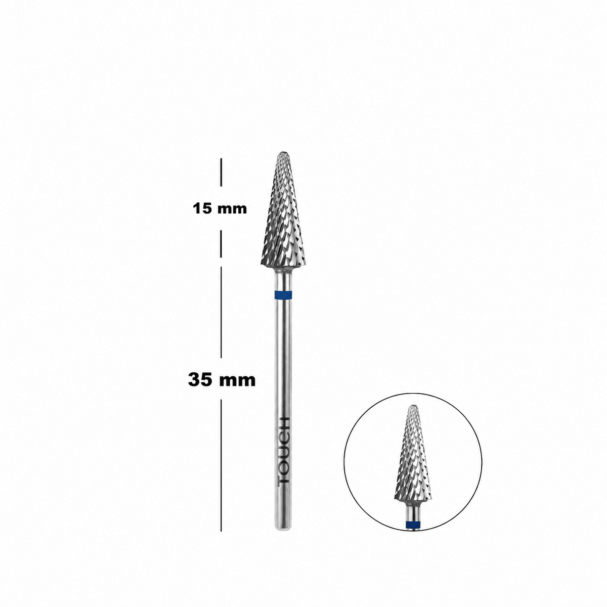TOUCH Carbide Bit - Fir Tree, Medium - NailGlow Supplies