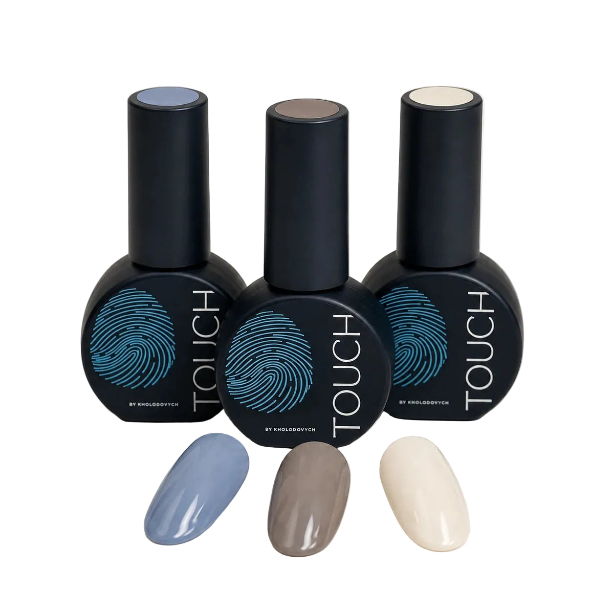 Touch Cover Base  bottles with colour swatch