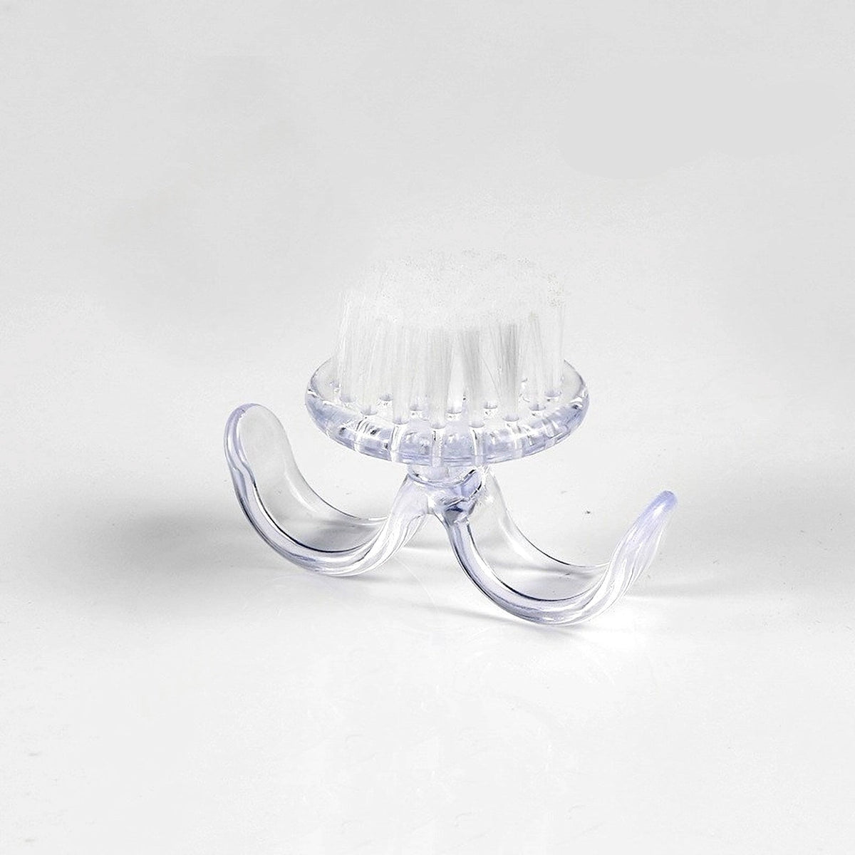 Ergonomic Nail Cleaning Brush with Cover Round - NailGlow Supplies
