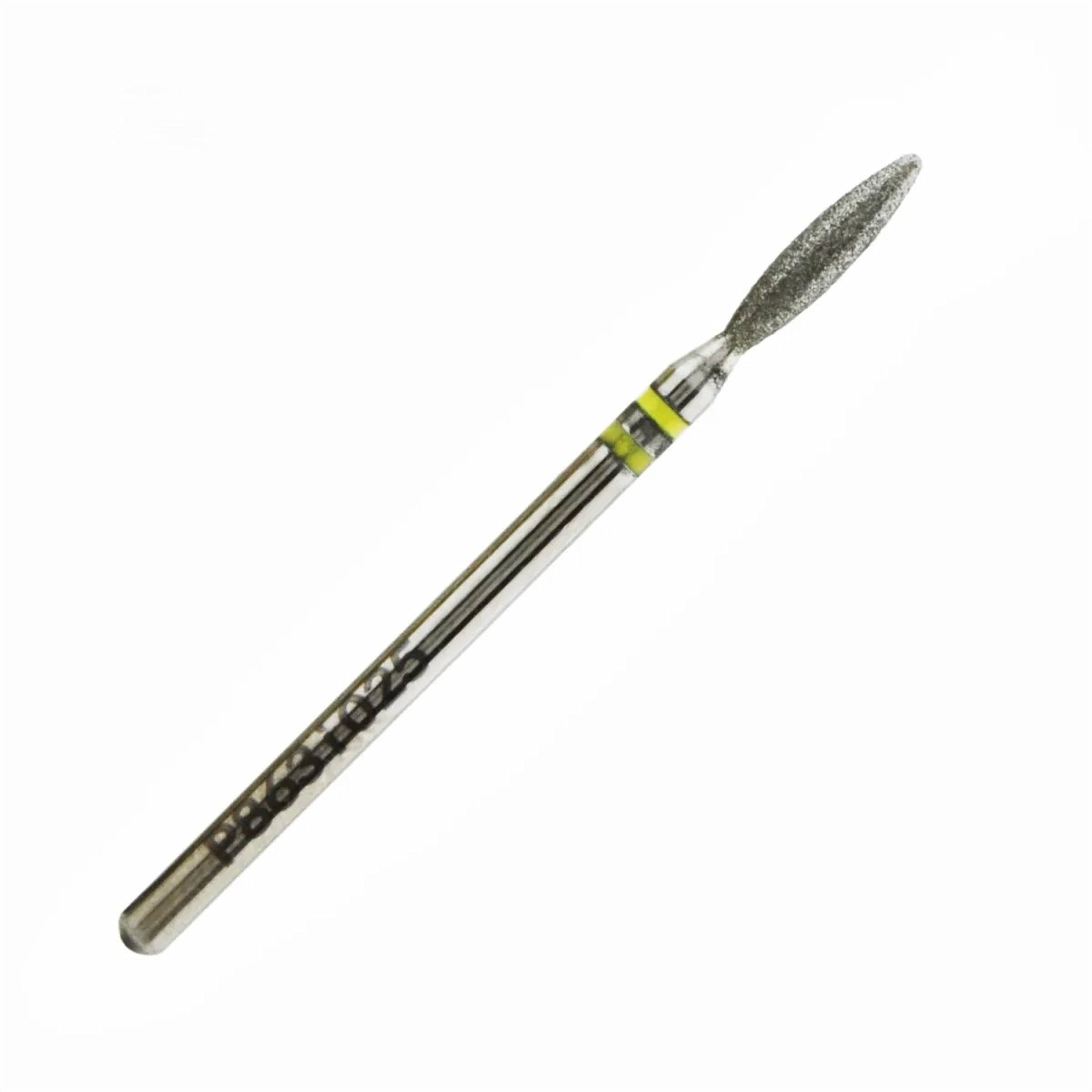 Nisima Diamond Nail Drill Bit Blunt Flame, 2.5 mm, Extra Fine