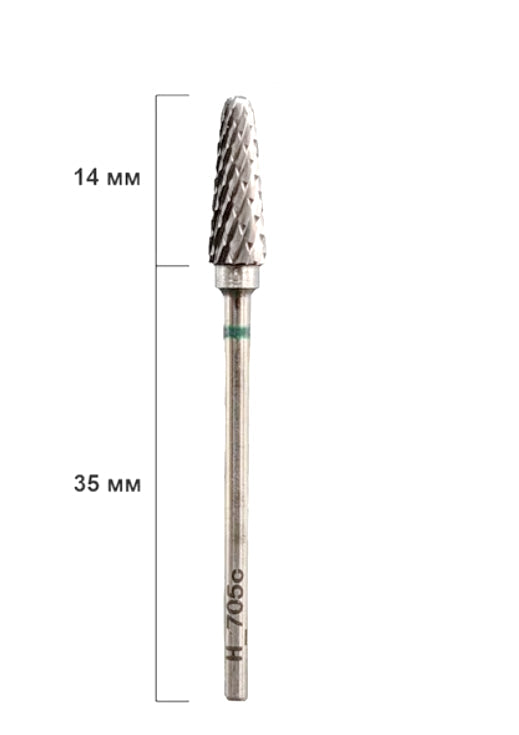 Nisima Carbide Nail Drill Bit Rounded Cone, 5.5 mm, Coarse
