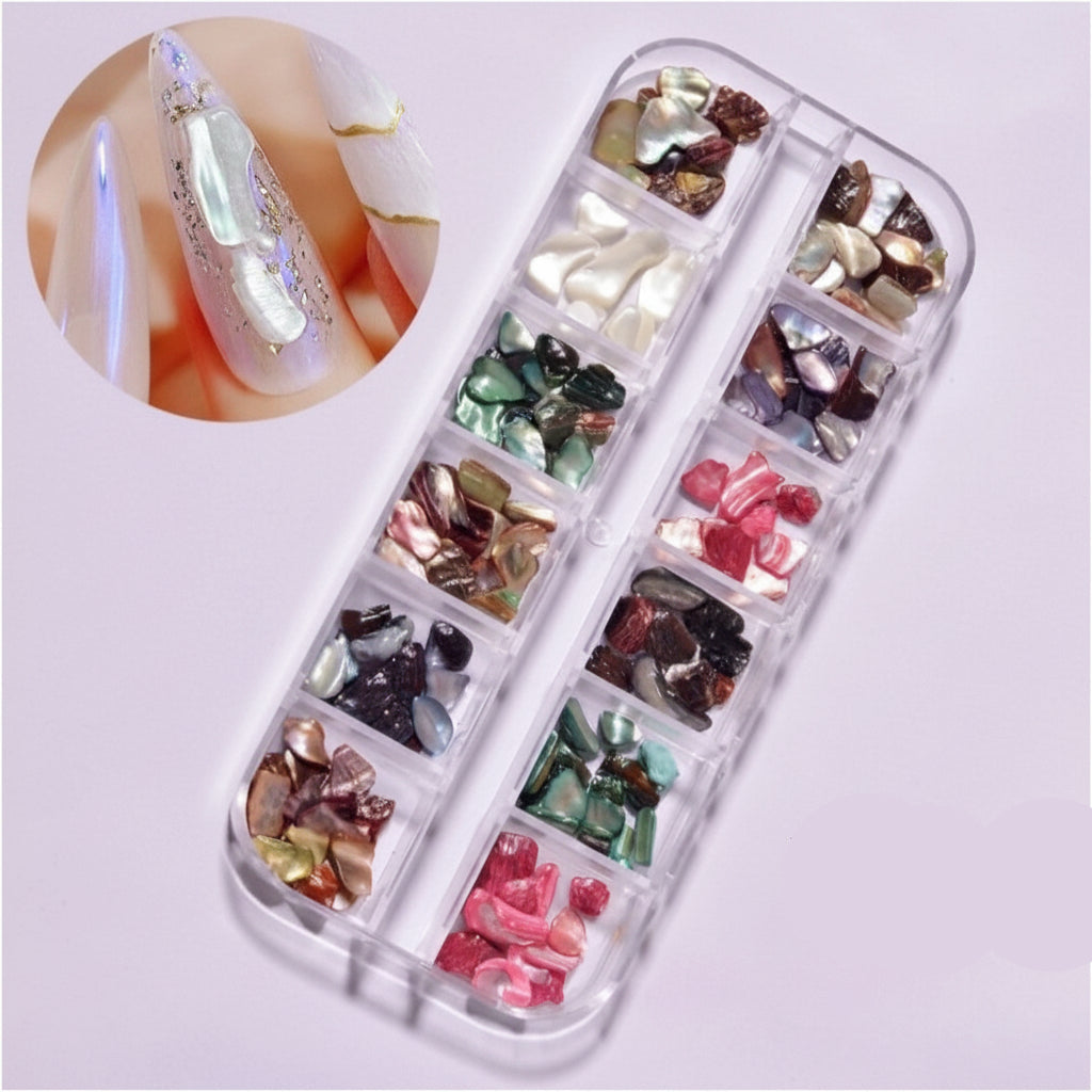 Natural Abalone Shell Nail Art Mix