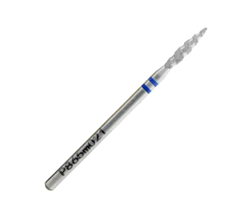 Nisima Diamond Nail Drill Bit Tornado Flame, 2.1 mm, Medium