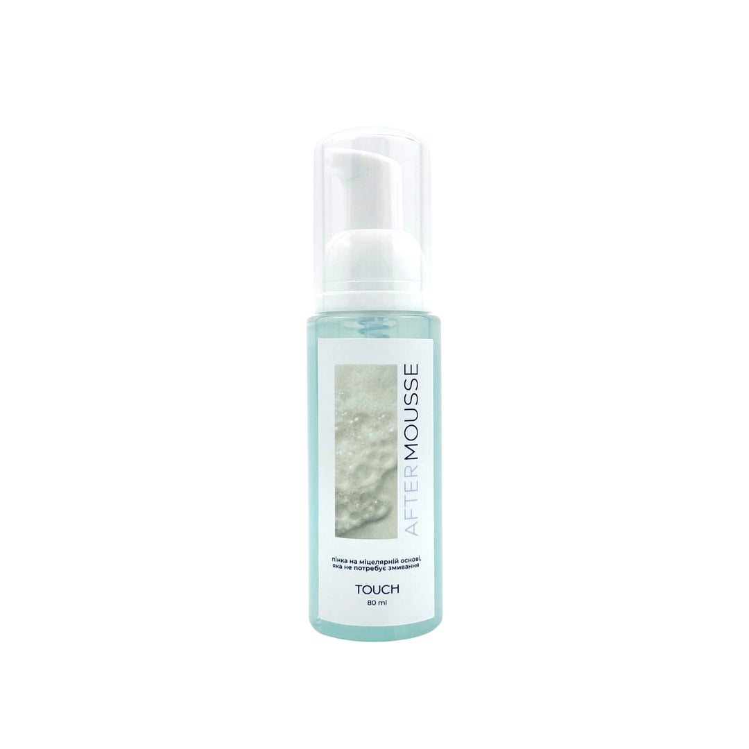 After Mousse bottle on a white background