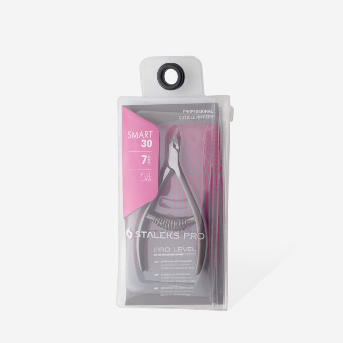 STALEKS PRO SMART 30 stainless steel professional cuticle nippers with 7 mm blades