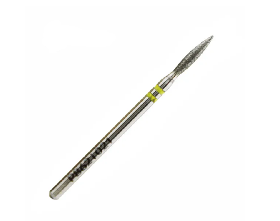 Nisima Diamond Nail Drill Bit Flame, 2.1 mm, Extra Fine