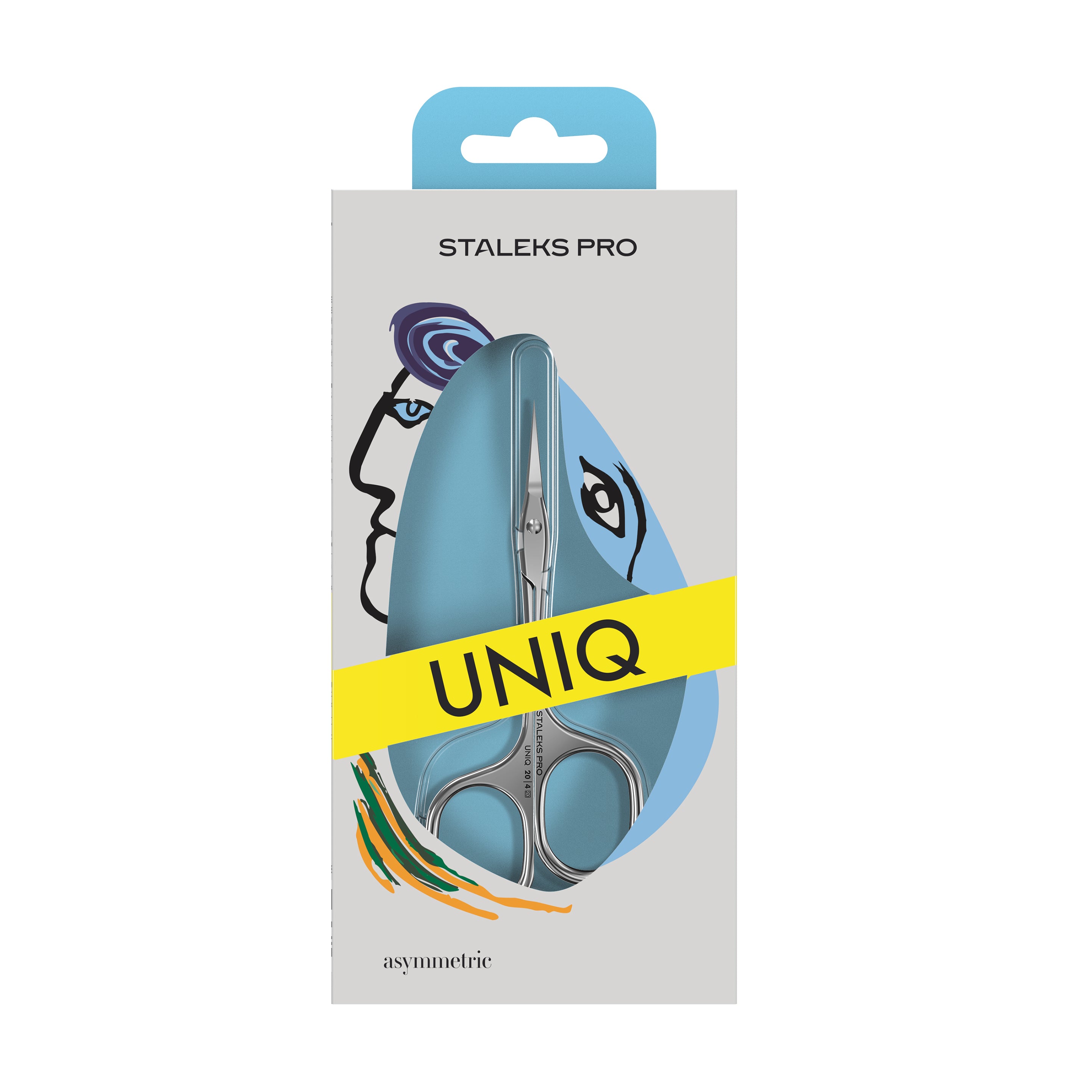 STALEKS PRO UNIQ 20 TYPE 4 asymmetric cuticle scissors
