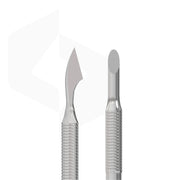 STALEKS PRO EXPERT 90 TYPE 3 stainless steel manicure pusher with bevelled pusher and cleaner ends