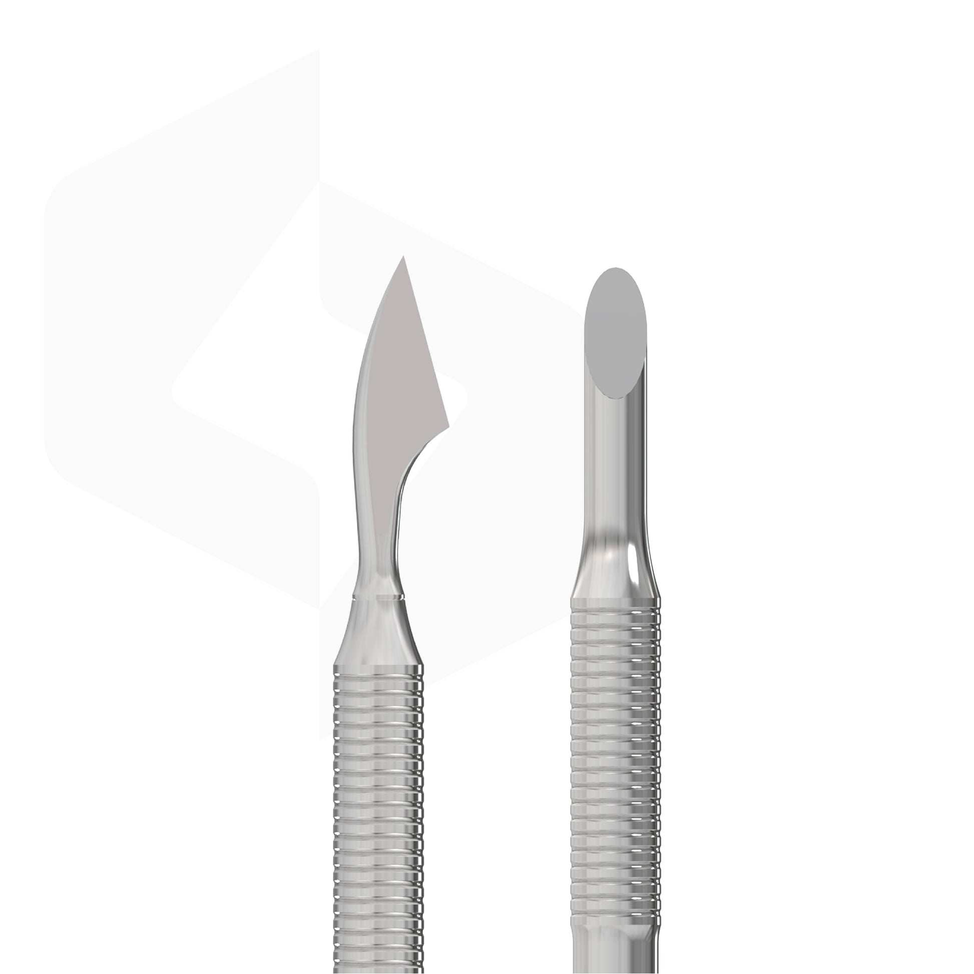 STALEKS PRO EXPERT 90 TYPE 3 stainless steel manicure pusher with bevelled pusher and cleaner ends