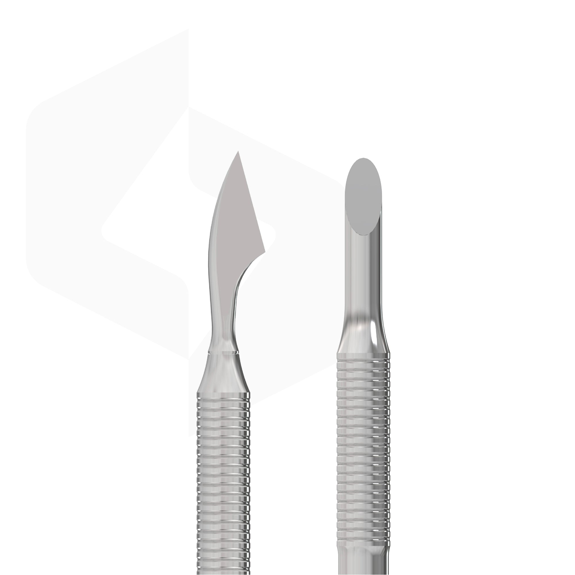 STALEKS PRO EXPERT 90 TYPE 3 stainless steel manicure pusher with bevelled pusher and cleaner ends