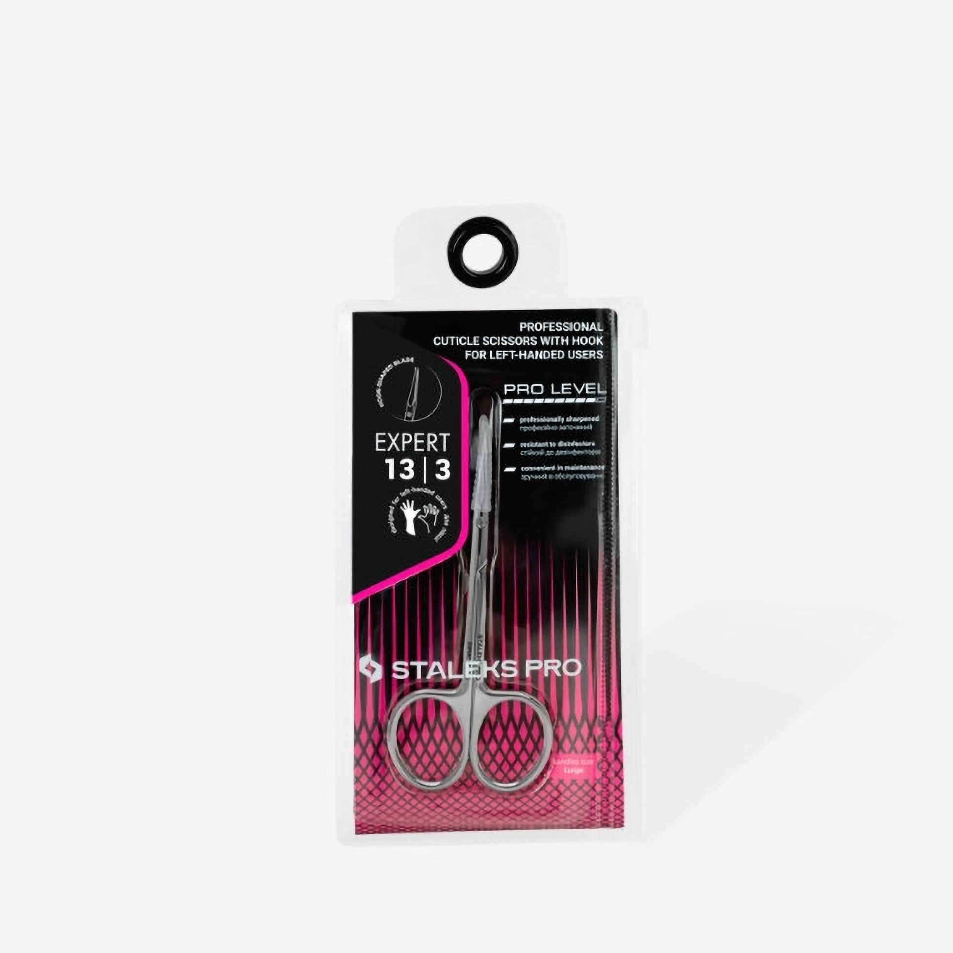 STALEKS PRO EXPERT 13 TYPE 3 left-handed hook cuticle scissors